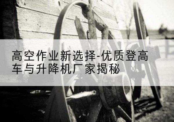 芗城登高车厂家-高空作业新选择-优质登高车与升降机厂家揭秘